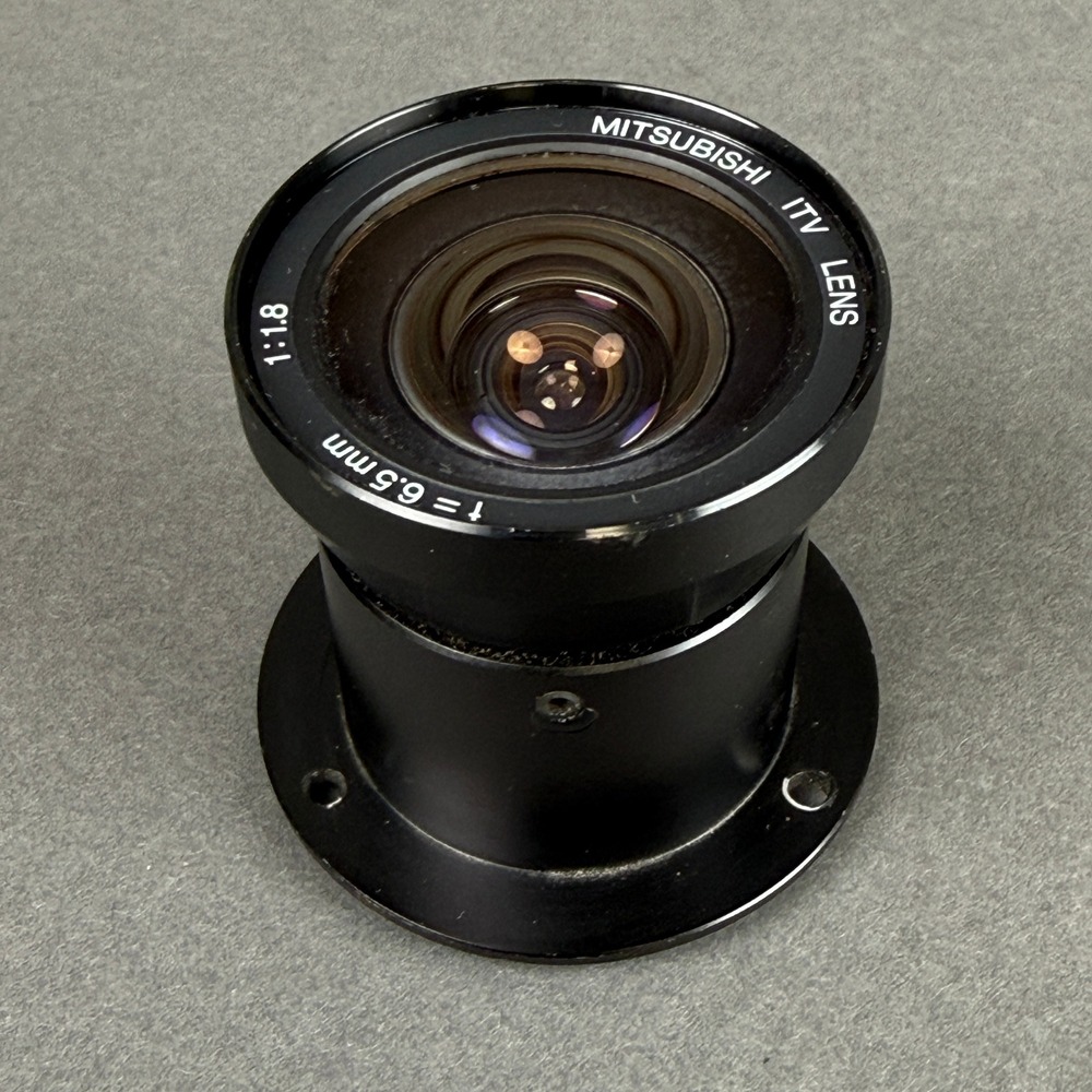 Mitsubishi ITV Lens 6.5mm f 1.8 Black Industrial CCTV Wide Angle